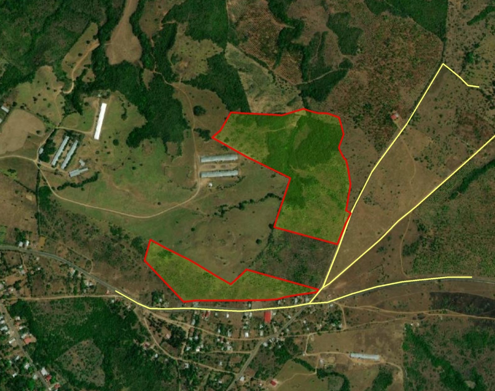 Imagen 2 – vista satelital de Alto de la Mesa